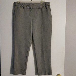 Women's gray Express Editor Capri Pants, size 4